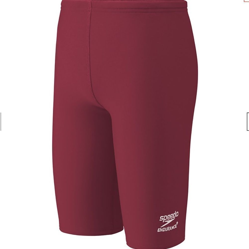 SPEEDO Solid Youth Boys Jammer Red, Size 22,  NWT